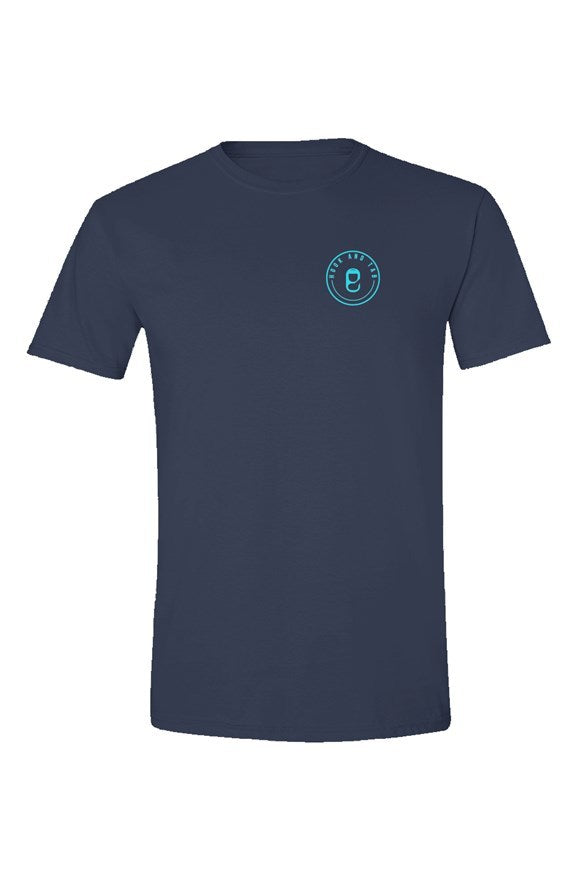 Gildan Soft Style T Shirt- Navy/Teal
